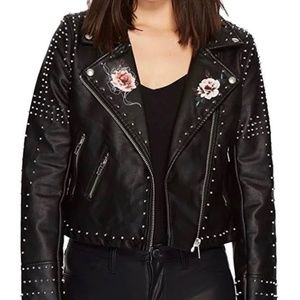 BlankNYC Heartbreaker Studded Biker Jacket XS